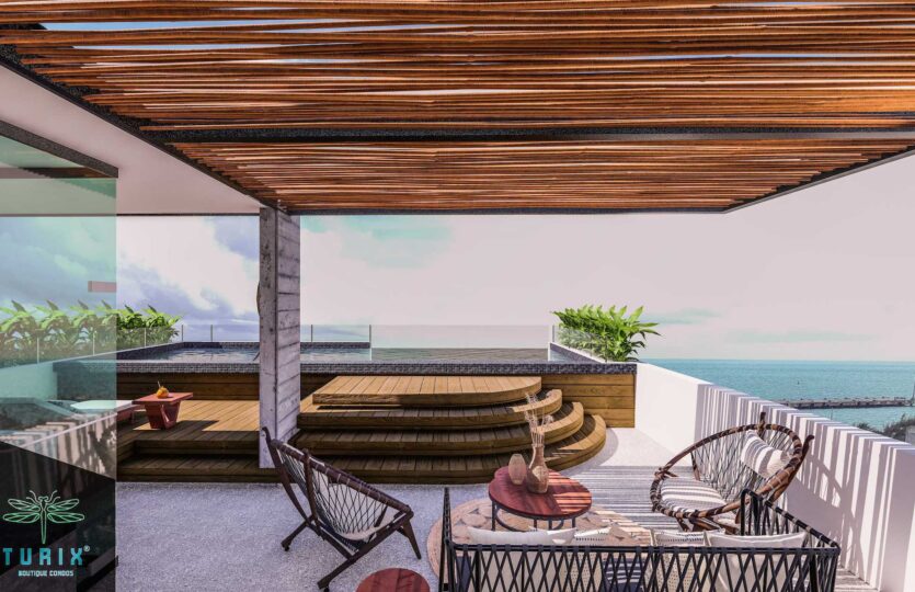 Oceanview 2 Bedroom Condo For Sale in Puerto Morelos